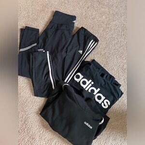 Adidas bundle! Two hoodies and two leggings.